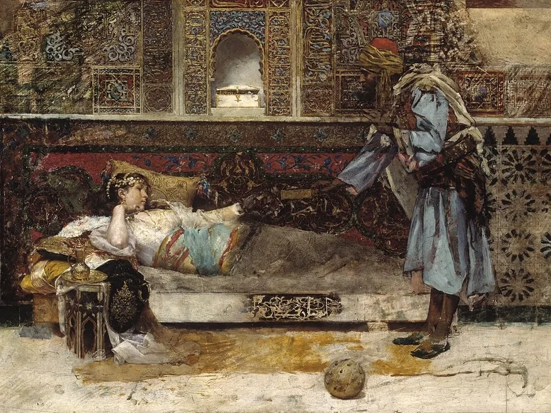 1854-Antoni Fabrs Costa - Il dono del Sultano